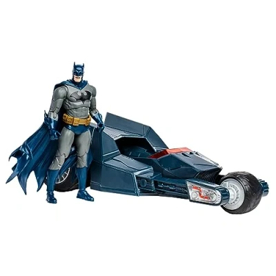 Afbeelding van Mcfarlane Toys Bat raptor With Batman The Who Gold Label Dc Comics voertuig Blauw