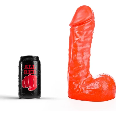 Afbeelding van All Red Klassieke Dildo 24,5 x 6 cm rood