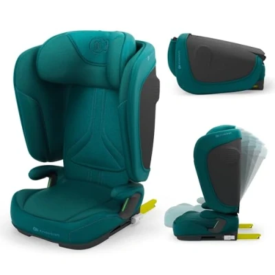 Afbeelding van Kinderkraft UNITY 2 Autostoel Voor kinderen van 100150 cm (3,512 jaar) Met ISOFIX, Slaapstand en SPS + H GUARD Opvouwbaar, Luchtcirculatiesysteem, Verwijderbare Bekleding Grijs