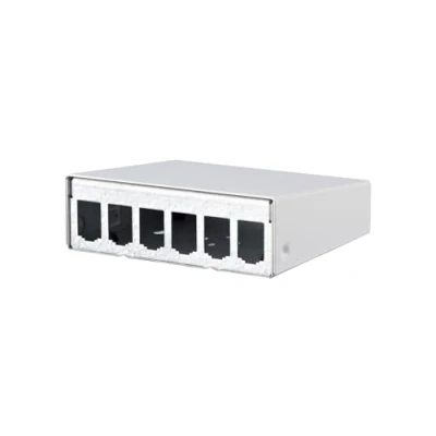 Afbeelding van Metz Connect 130861 0602 E 6 poorten Netwerkpatchpaneel Zonder connectoren 1 HE Wit