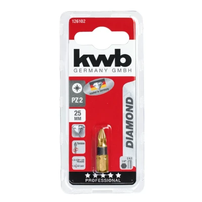 Afbeelding van KWB Bit Pozidriv 2 25 mm DIAMOND