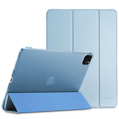 Afbeelding van ProCase Beschermhoes voor iPad Pro 12,9 inch 6e generatie 2022 A2437, A2764, A2766, 5e A2378, A2461, A2379, A2462 in 2021, nieuwe verbeterde beschermhoes, anti vallen, hemelsblauw