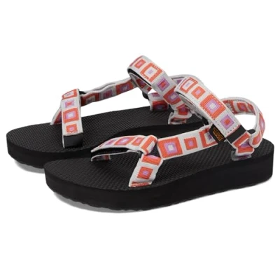Afbeelding van Teva Midform Universal Outdoorsandalen, Dames, Maat: 40, Orange/rose Textiel
