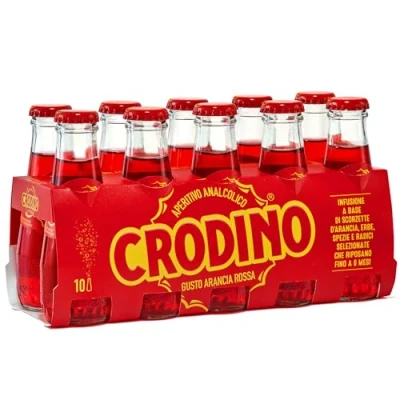 Afbeelding van Campari Crodino arancia rossa, bitter voorgerecht, 40 x 100 ml flessen, bloedsinaasappel