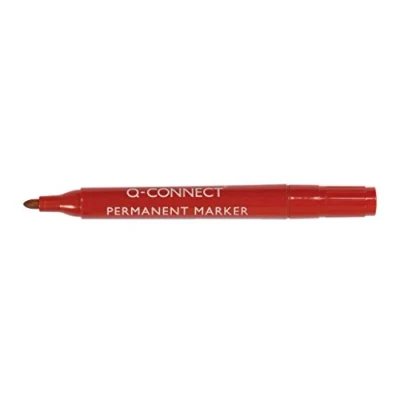 Afbeelding van Q Connect, Marker, Permanente marker met ronde punt (Rood, 2 mm, 1 x)