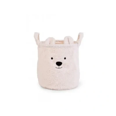 Afbeelding van Childhome Opbergmand Teddy 30cm Offwhite