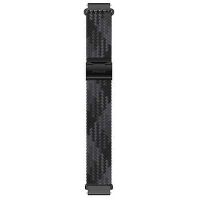 Afbeelding van POLAR HORLOGEBANDJE 20 MM SILICONEN KRISTALLEN Braided Yarn Zwart S L