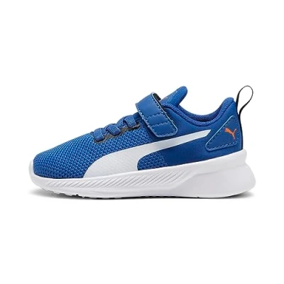 Afbeelding van Puma Flyer Sportieve wandelschoenen voor kinderen, Maat: 22, Glaze white black Textiel/ synthetisch