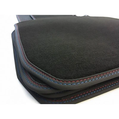 Afbeelding van m5 5 vloermatten voor bMW e60 e61 premium auto mat luxe 4tl