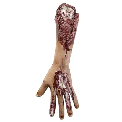 Afbeelding van Widmann Horror Attribuut Afgerukte Arm Rood, Beige Halloween Verkleedkleding