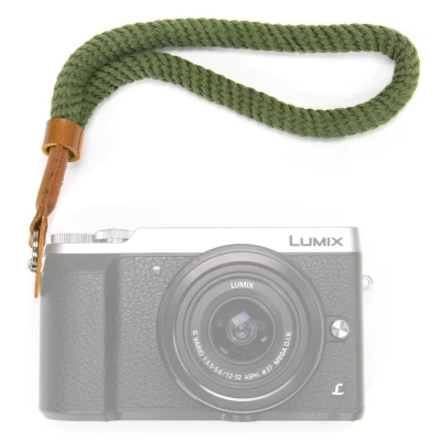 Afbeelding van Katoenen Camera Polsband / Wrist Strap (Groen)