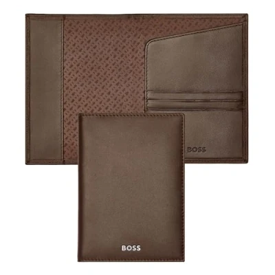 Afbeelding van HUGO BOSS Leren Kaarthoes Classic Smooth Card Case Brown Bruine