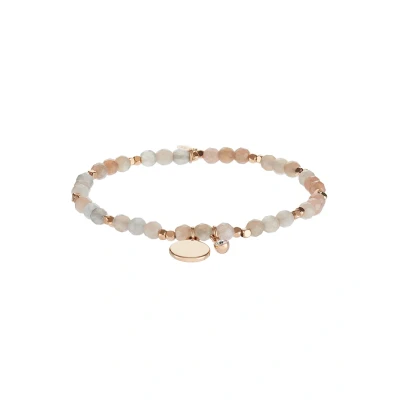 Afbeelding van Fossil dames Motifs armband van messing en halfedelsteen JA6945791