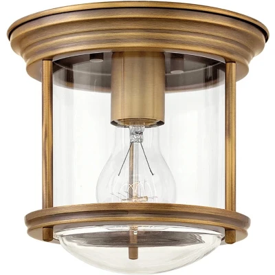 Afbeelding van Hinkley LED Plafond Badkamerlamp Hadrian 1X E27 Max 60W IP44 Dimbaar Brushed Bronze