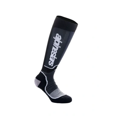 Afbeelding van Alpinestars 2025 MX Plus Crosssokken Zwart / Wit maat L