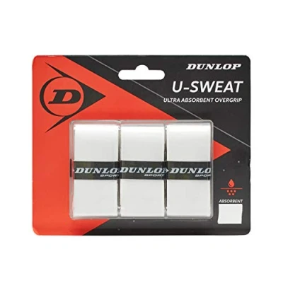 Afbeelding van Dunlop D Tac U Sweat Overgrip 3 St. Wit Grip Multi