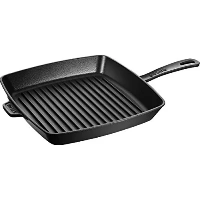 Afbeelding van Staub Amerikaanse grill vierkant 26 x 26cm zwart