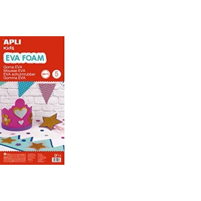 Afbeelding van Apli Kids EVA Foam vellen 60 x 40 cm Wit 5 vel