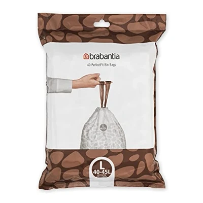 Image de Sacs poubelles Brabantia PerfectFit 138645 Code L 40 45 Blanc
