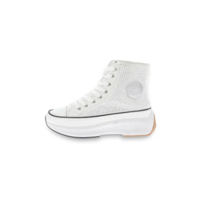 Afbeelding van Kaporal Christa Sneakers hoog, Dames, Maat: 40, White Imitatieleer/ textiel