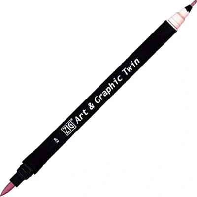 Afbeelding van ZIG Art &amp; Graphic Twin Tip brush marker Sugared Almond Pink