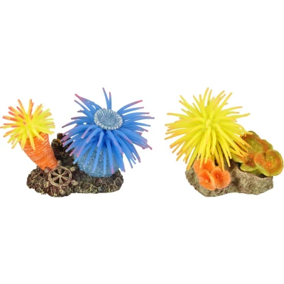 Afbeelding van Aquarium decoratie Leo anemoom + rots 10 x 7 cm
