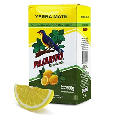 Afbeelding van Yerba Mate theeset Pajarito citroen 500 g 🌿 uit Paraguay Detox en energiedranken