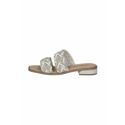 Afbeelding van Caprice Muiltjes, Dames, Maat: 37, White softnap Leer en textiel