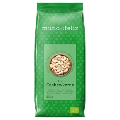 Afbeelding van Mundo Feliz 2 zakken biologische cashewnoten totaal x 500 g