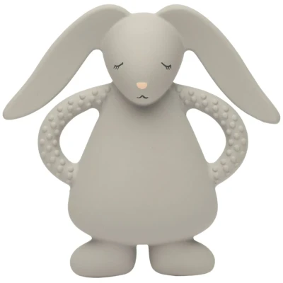 Afbeelding van Moonie bijtring bunny silver