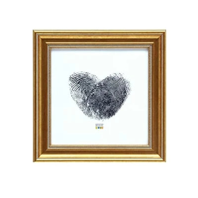 Afbeelding van Deknudt Frames fotolijst S45HA1 goudkleur parelbiesje foto 15x15