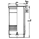 Afbeelding van Kolbenschmidt Cilinderbus/voering O ring 89912110