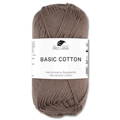 Afbeelding van Frida&#039;s Wollhaus Pro Lana Basic Wol voor breien en haken, 50 g, 64 kleuren (18 muisgrijs)
