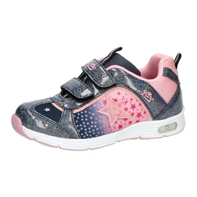 Afbeelding van Lico Starlet V Blinky Sneakers voor meisjes, marineblauw, roze