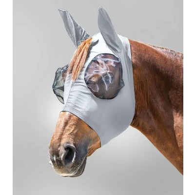 Image de Waldhausen Masque Anti Mouches Puck Gris Argent Poney