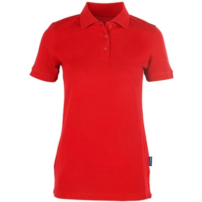 Afbeelding van Women&#039;s Heavy Polo &#039;Stretch&#039; met korte mouwen Red XS