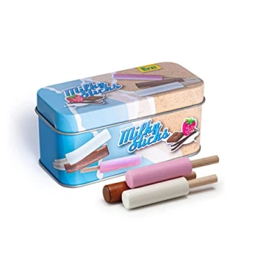 Afbeelding van Erzi blikje met ijsjes milky sticks