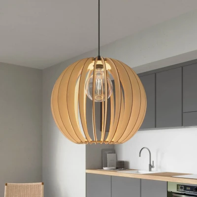 Afbeelding van Envostar Clay hanglamp berkenmultiplex Ø 40 cm