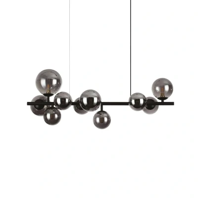 Afbeelding van Ideal Lux Perlage hanger lengte 81cm zwart/zwart