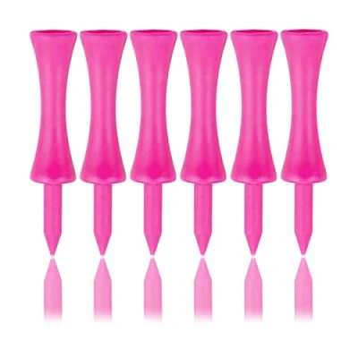 Afbeelding van Zivisk Castle Tees 57 mm 100 stuks golftees van kunststof, roze