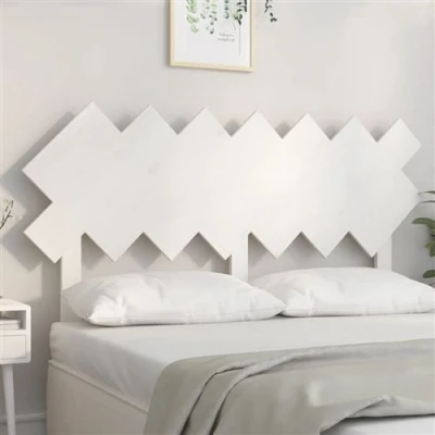 Afbeelding van vidaXL Hoofdbord 151,5x3x81 cm massief grenenhout wit