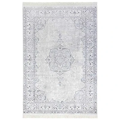 Afbeelding van Vloerkleed Oriental Medaillon Pastel 160x230cm Blauw 123vloerkleed.nl is de online webshop voor vloerkleden en woonaccessoires.