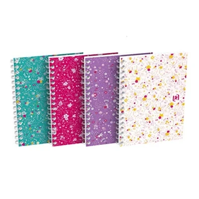 Image de Carnets flowers a6 100 pages 90g quadrillé 5mm Lot de 10 Oxford