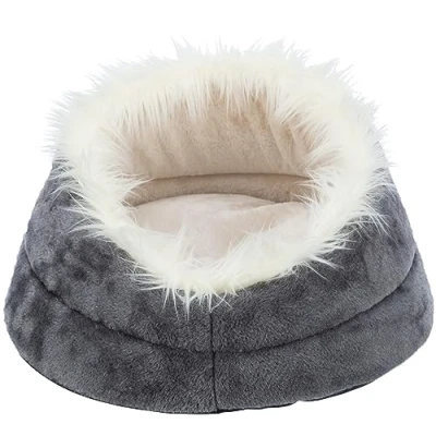 Afbeelding van Trixie Hondenmand Minou Rond Soft Edition Grijs/Lichtgrijs 60X28 cm