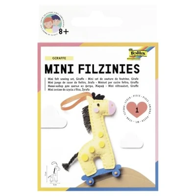 Afbeelding van Magni Mini vilt naaiset Giraffe 13 delig, Handwerkset, Geel