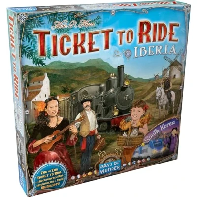 Image de Jeu De société Extension Aventuriers Du Rail Ext. Espagne/Coree Sud Asmodee