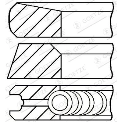 Afbeelding van Goetze Engine Zuigerveren 08 113500 00
