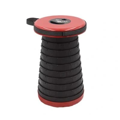 Afbeelding van Wedo SITTOGO®NXT PP Tabouret télescopique de camping certifié TÜV &amp; GS troisième génération amélioré poids 1,06 kg capacité charge 150 couleur rouge