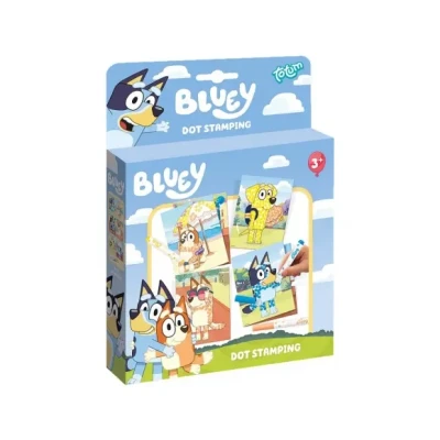 Afbeelding van Totum Bluey Stempel en Kleurboek met Sjablonen