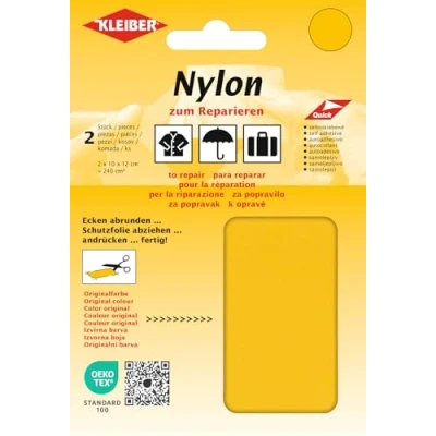 Afbeelding van Kleiber + Co.GmbH patch nylon 100% polyamide geel ca. 10cm x 12cm